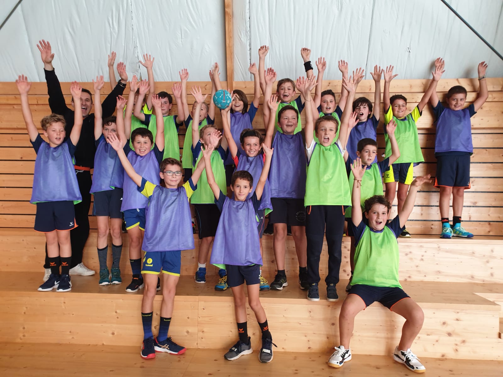 Les -11 ans masculins étaient ravis de retrouver les terrains ce weekend.
